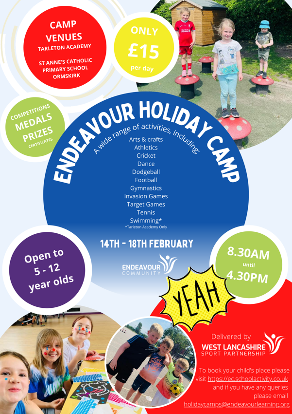 Image of February Holiday Camp - Bookings Now LIVE! 