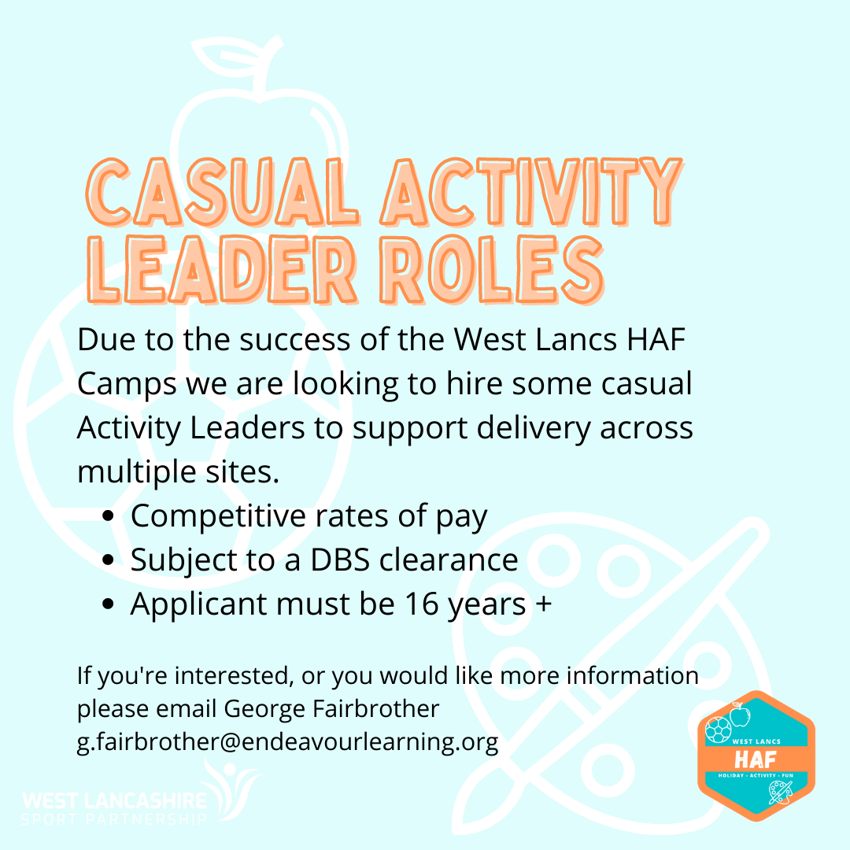 Image of Casual Activity Leader Vacancies 